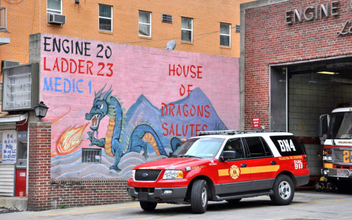 L'art mural est aussi présent chez les pompiers.