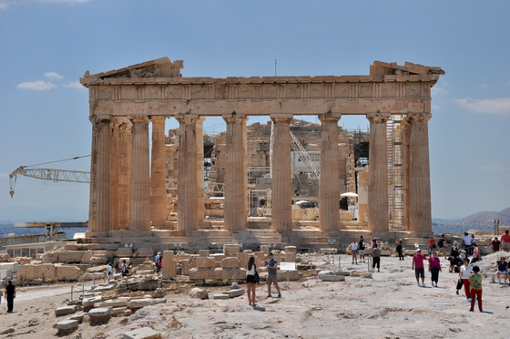 Parthénon façade restaurée